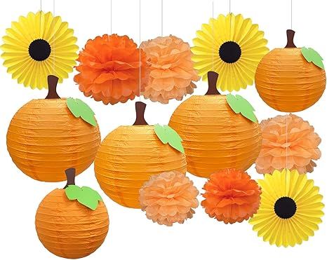 CHRORINE Fall Home Decor Birthday Party Decorations, Fall Little Baby Pumpkin Party 1st Birthday ... | Amazon (US)