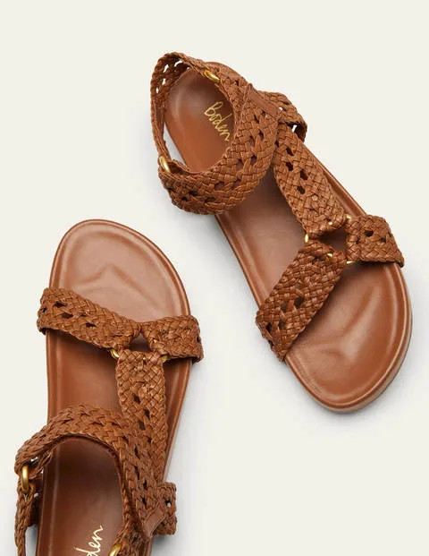 Woven Leather Sandals | Boden (US)