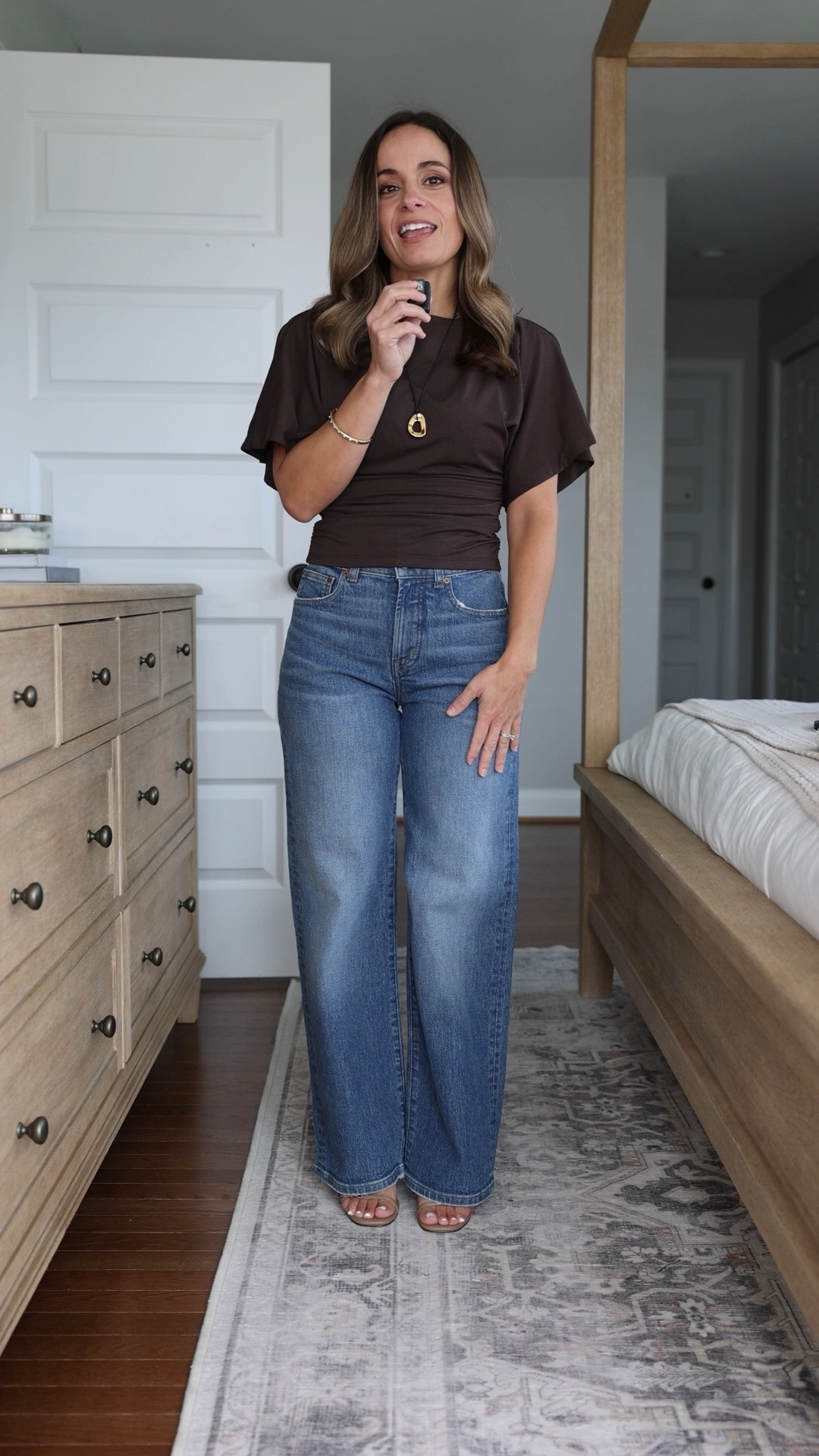 If you snag anything from the LTKxMadewell sale this weekend my top pick would be the perfect vintage wide leg jeans! 

20% off with code LTK20

I’m eyeing the dark wash they just put out in these for the fall season. So pretty and curious if they are like the pair I wore so much last fall and winter. Will share soon! 

Jeans: petite 24 / 10 3/8” rise 28” inseam (this exact wash is a little longer than 28” more like 28.5”) 
Top: xxs

#LTKPetite #LTKxMadewell