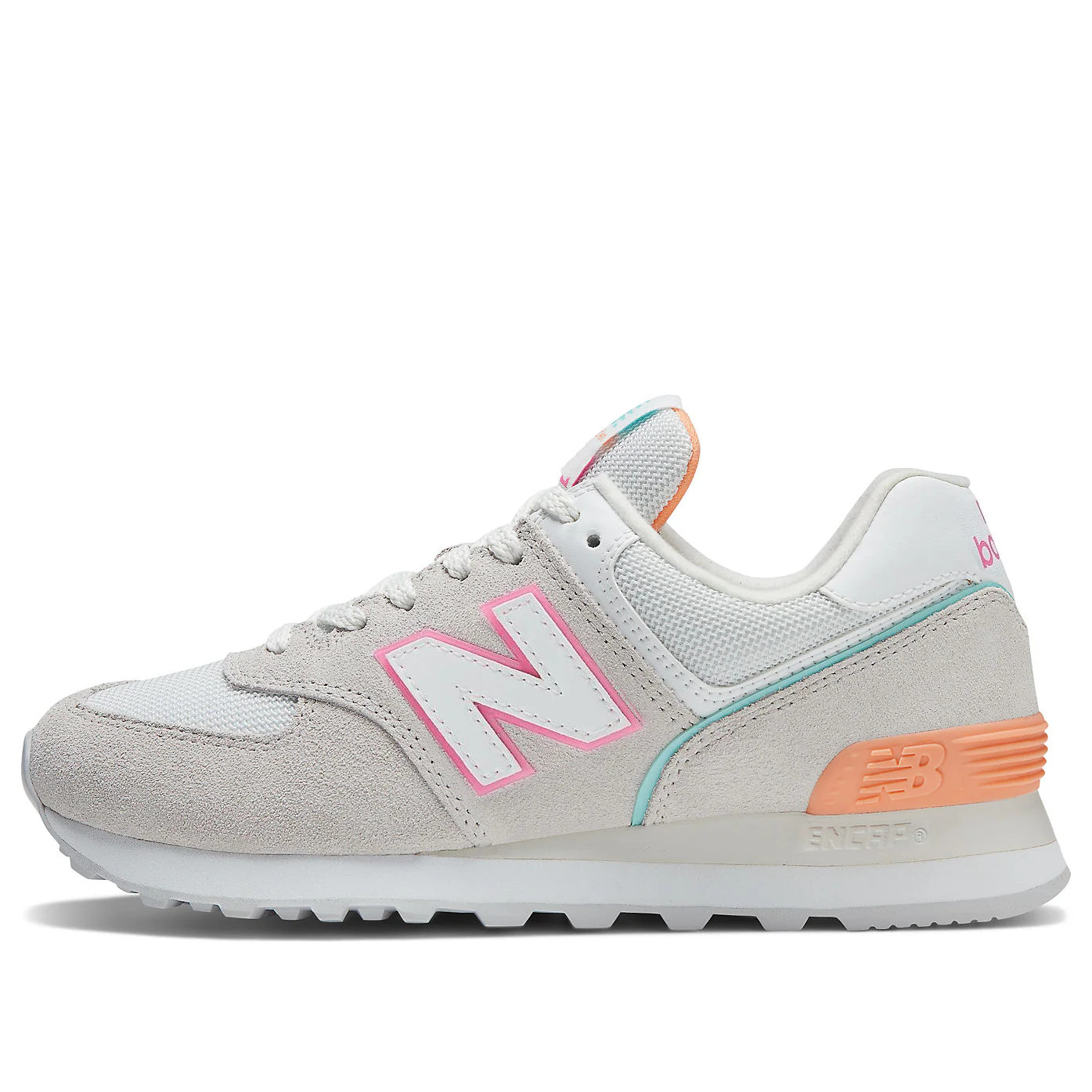 (WMNS) New Balance 574 'Nimbus Cloud Peach Glaze' | KICKS CREW