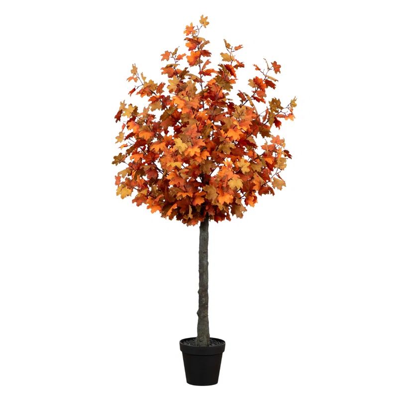 Primrue 6ft. Autumn Lush Maple Artificial Fall Tree | Wayfair | Wayfair North America