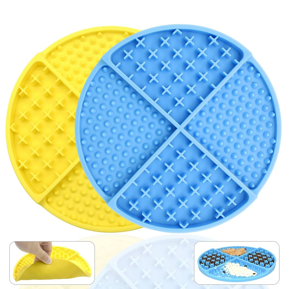 Bangp Licking Mat for Dogs and Cats,Dog Slow Feeders,Boredom Anxiety Reduction,Heavy-Duty Lick Pa... | Amazon (US)