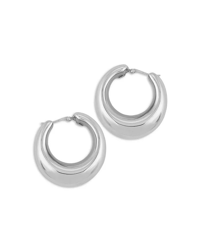 Puff Hoop Earrings in Sterling Silver - 100% Exclusive | Bloomingdale's (US)