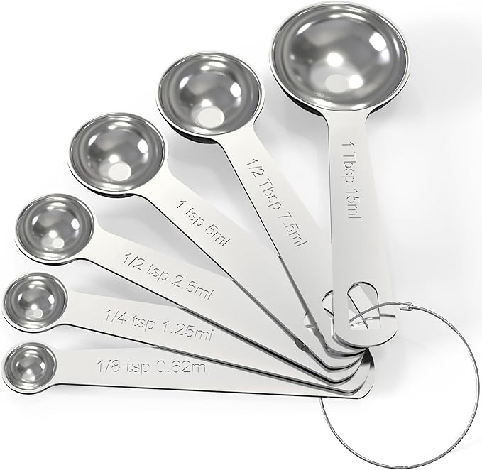 TILUCK Stainless Steel Measuring Spoons Set,Coffee Scoop Spoon,Kitchen Gadgets for Cooking & Baki... | Amazon (US)