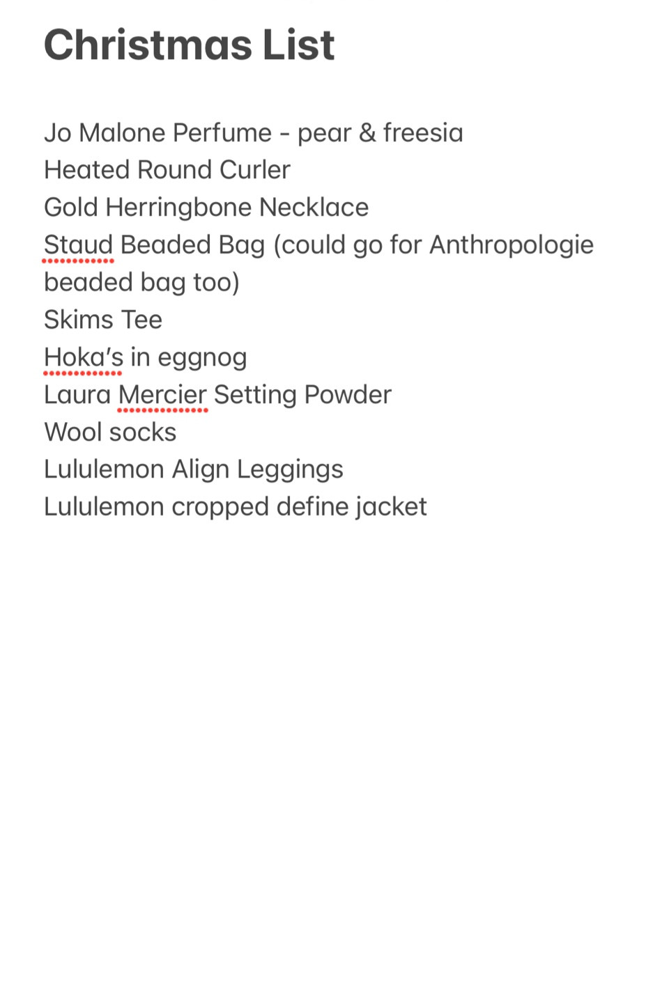 I love seeing other people’s lists so here is mine 🤗 my boyfriend requested ideas this year too and to make sure I get something I want, I made a list 😅 

#LTKHoliday #LTKGiftGuide #LTKCyberWeek