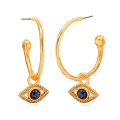 Virgo's Evil Eye Hoop Earrings | Sequin