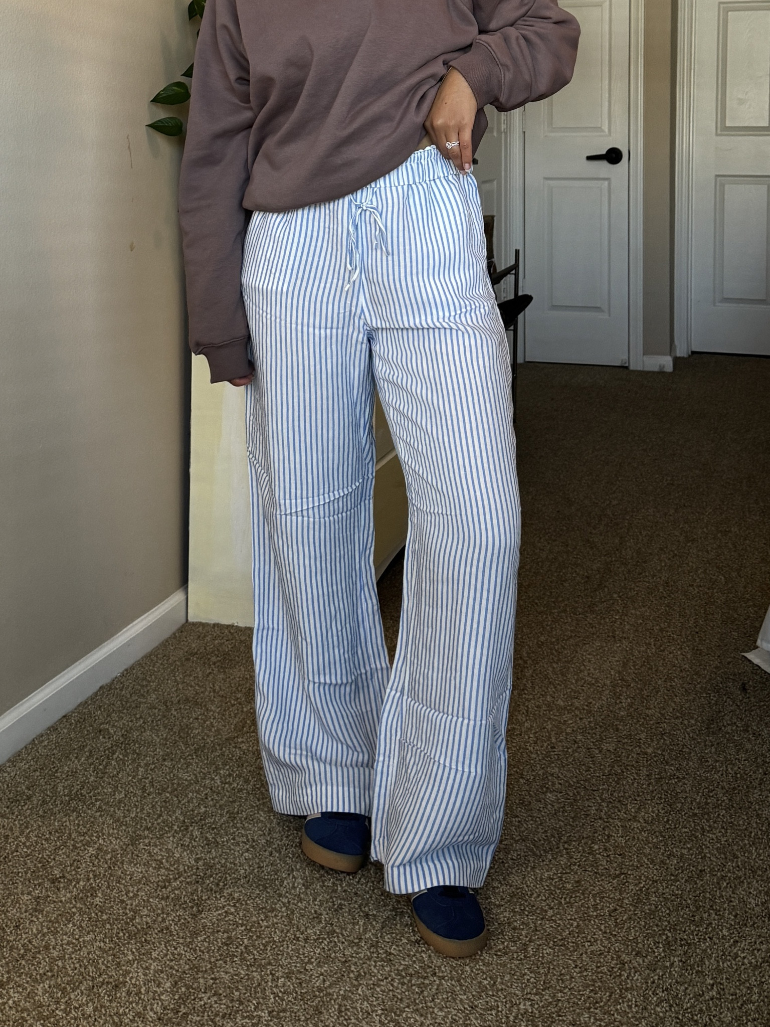 The perfect blue linen striped pants for spring !!

#LTKSpringSale #LTKSeasonal