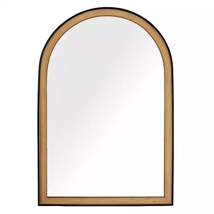 Black and Brown Arched Wall Mirror | Kirklands