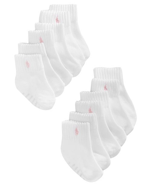 Ralph Lauren Baby Girls Sport Low-Cut Socks 6-Pack | Macys (US)