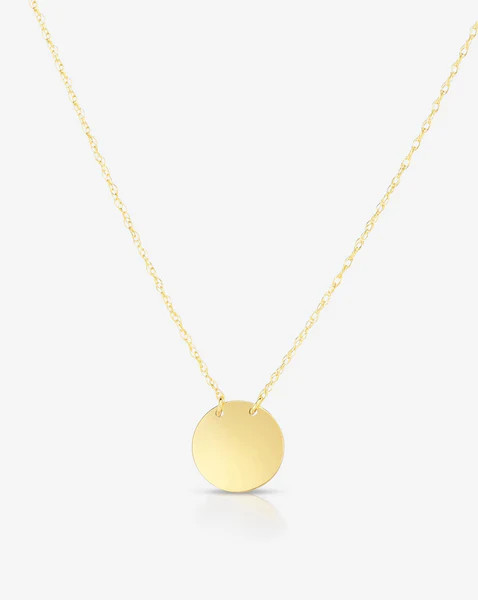 Engravable Mini Coin Necklace | Ring Concierge