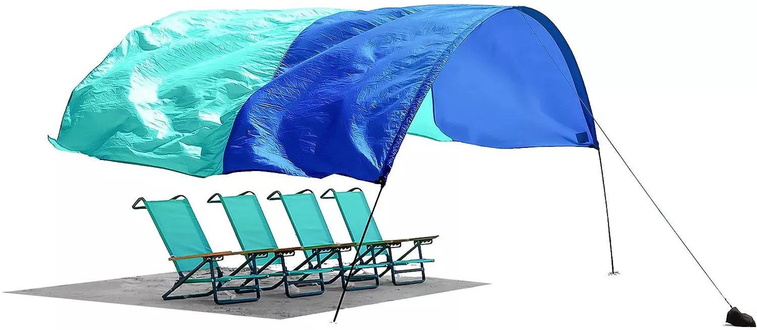 Shibumi Shade Classic Bundle with Wind Assist, Blue/Teal | DICK'S Sporting Goods