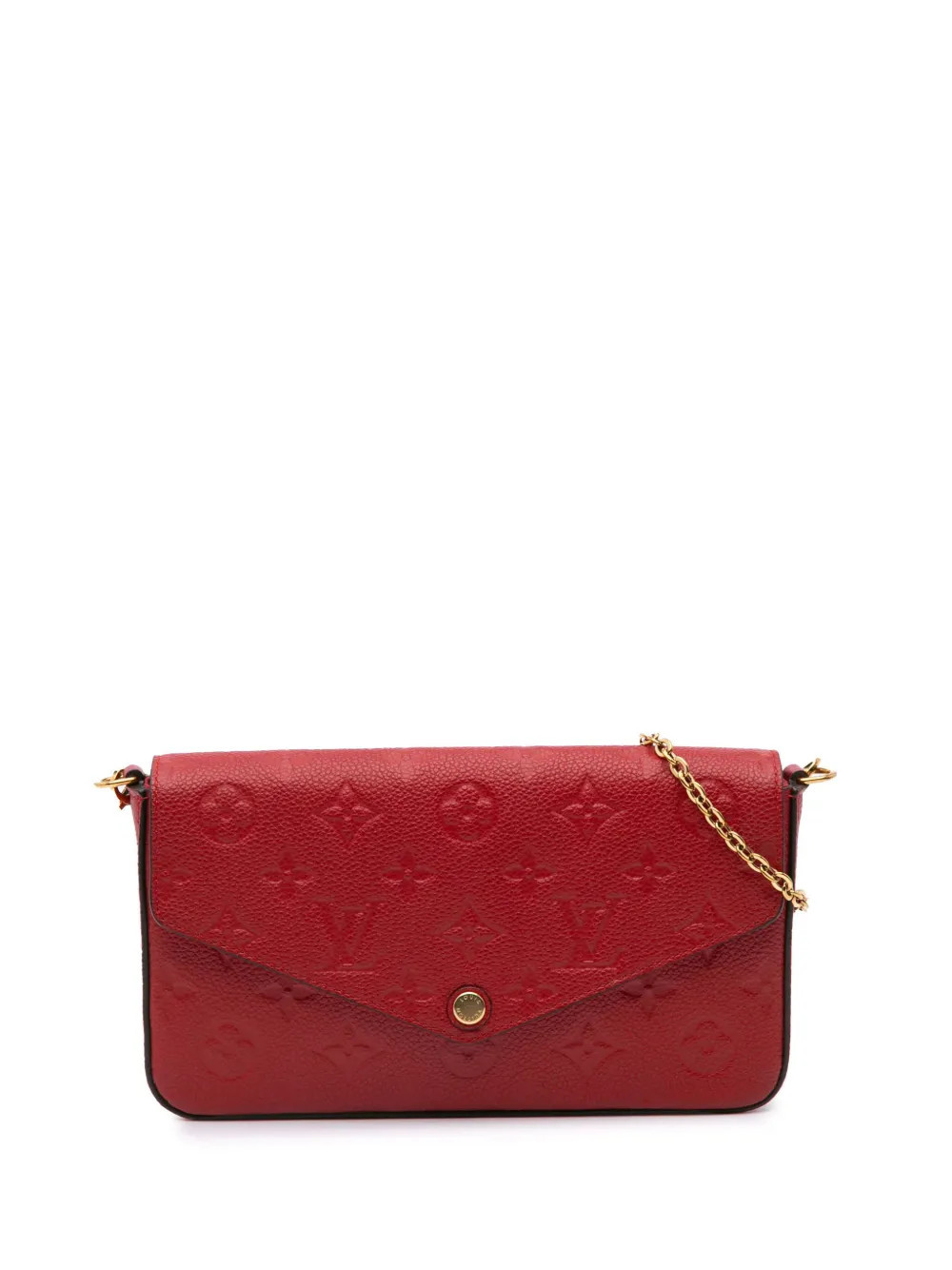 Louis Vuitton Pre-Owned 2017 Monogram Empreinte Pochette Felicie crossbody bag - Red | Farfetch Global
