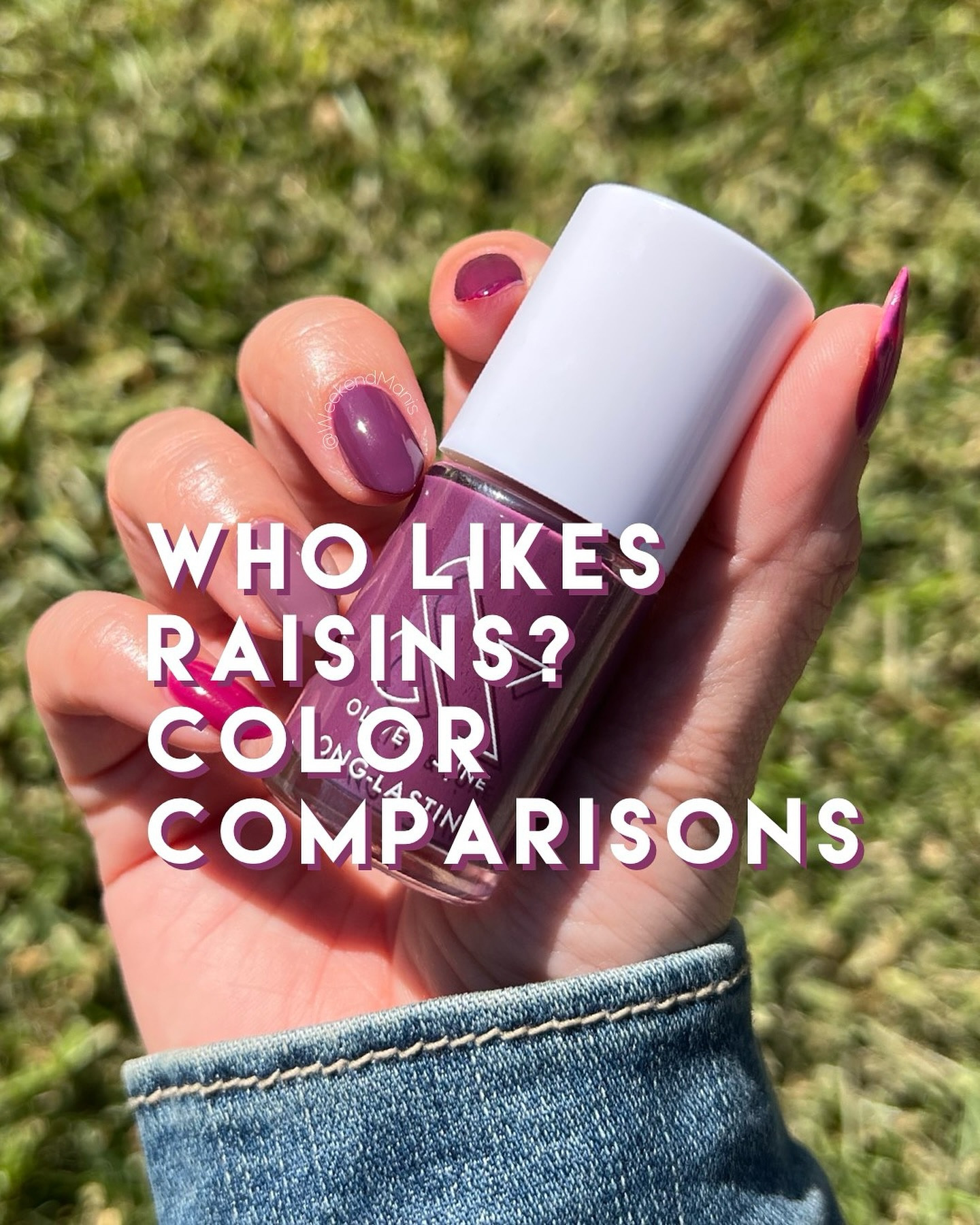🍇 Who Likes Raisins? Nail Polish Color Comparisons (contains PR)

Here are color comparisons for Who Likes Raisins? from @oliveandjune’s latest Winter Collection. Who Likes Raisins? Is described as a warm deep purple. If you like Plaza, I think you should give this a shot. It is more purple than Plaza, which has some red to it. Raisins is darker than Cardigan, and not as pink or bright as TLG is under the sun. 💜

Olive & June colors used:
Thumb: TLG (Long-Lasting)
Index: Plaza (Long-Lasting)
Middle: Who Likes Raisins? (Long-Lasting)
Ring: Cardigan (Quick Dry)
Pinky: Thanks, It’s Olive & June (Long-Lasting, Limited Edition Gift with Purchase)

Use CARINA20 for 20% off first Olive and June Systems. Link in bio ♥️ I am so grateful whenever you shop through my link, it helps me stay in the program and allows me to continue to do these type of posts for you! 

#oliveandjune #oliveandjunepartner #oliveyourmani #theinstantmani #pressonnails #ojnails #perfectnails #diymanicure #💅byPoppy #olivemymani #WeekendManis #quickdry #winternails #oliveandjunebecauseimgreen #oliveandjunesecretrecipe #oliveandjunecookieswap #oliveandjunestarbaker #oliveandjunedarkchocolate #oliveandjuneisitsmokyinhere #oliveandjunewholikesraisins #purplenails #oliveandjunetlg #oliveandjuneplaza #oliveandjunecardigan #oliveandjunethanksitsoliveandjune

#LTKBeauty #LTKGiftGuide #LTKHoliday