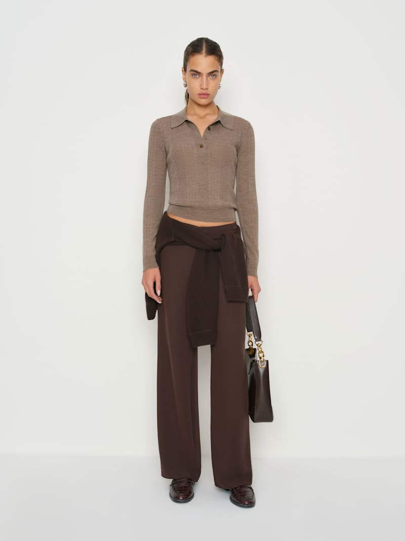 Hermia Regenerative Merino Polo | Reformation (Global)