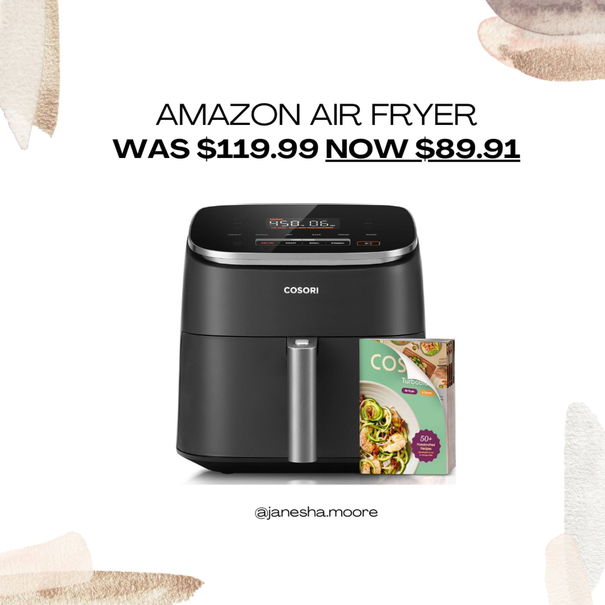 Amazon Air Fryer | WAS $119.99 NOW $89.91

#LTKhome #LTKsalealert
