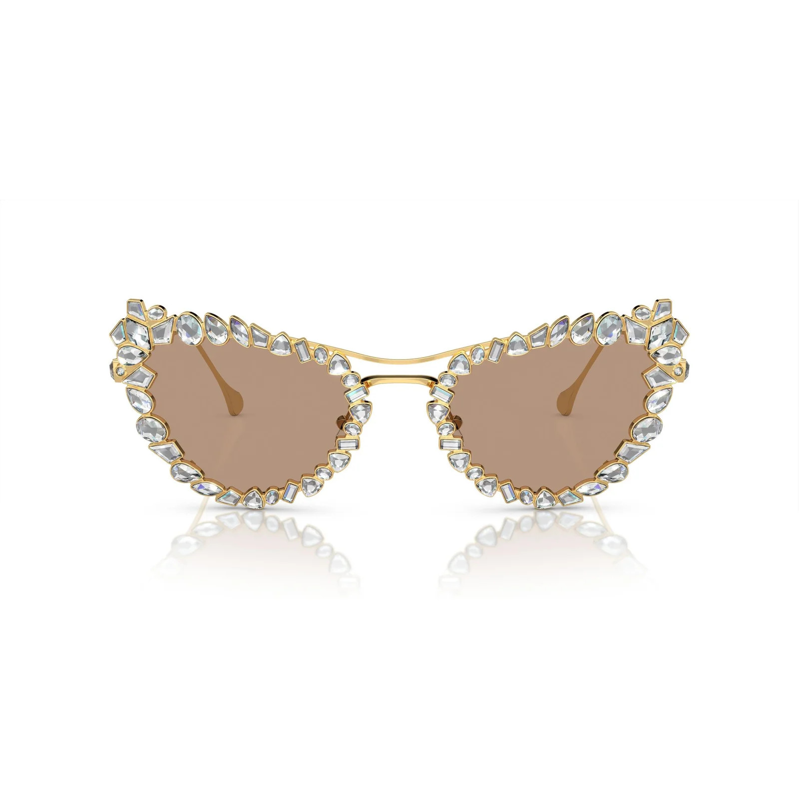 Swarovski Embellished Cat-Eye Frame Sunglasses | Cettire Global