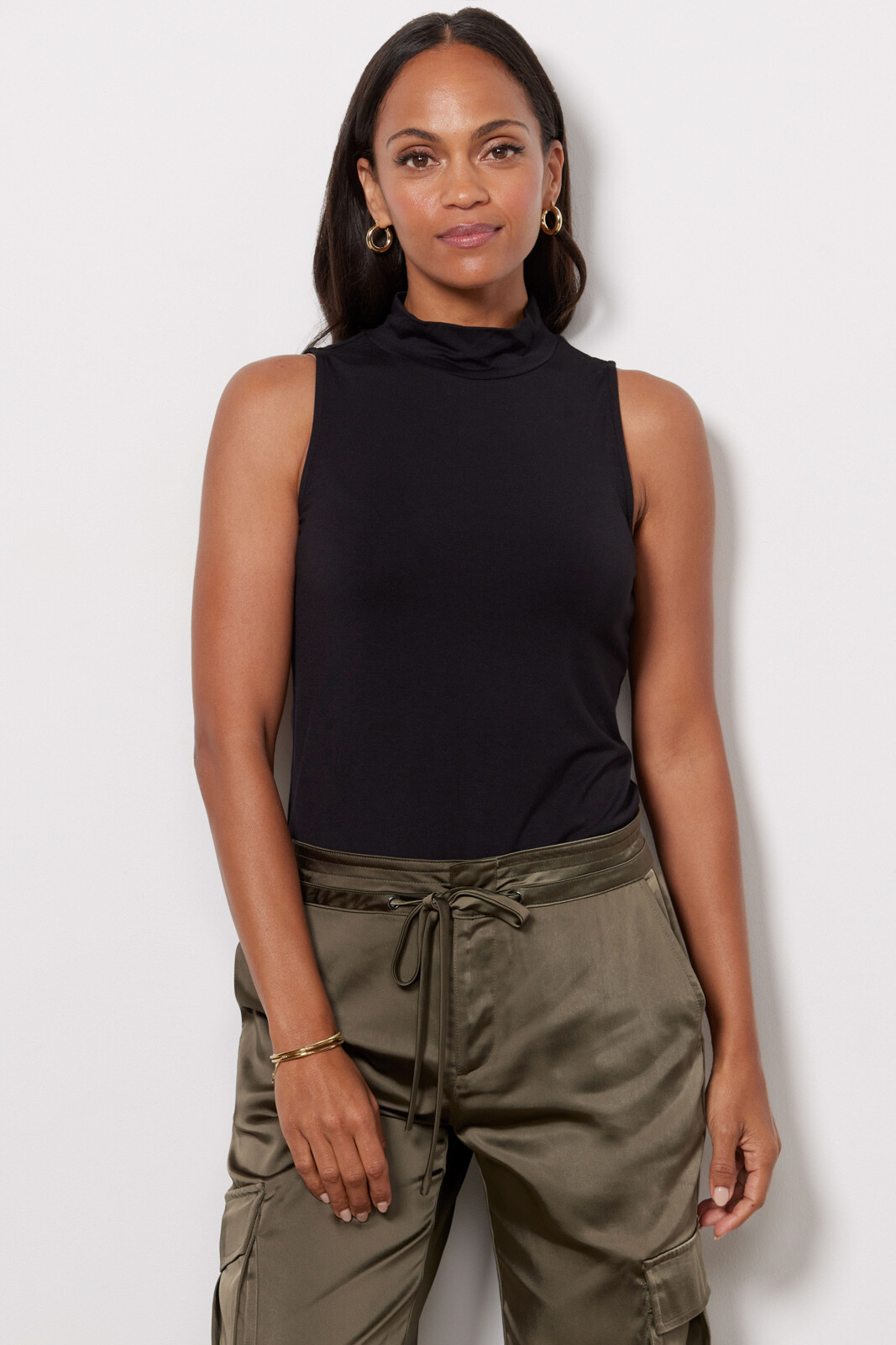 Robyne Sleeveless Mock Neck | Evereve