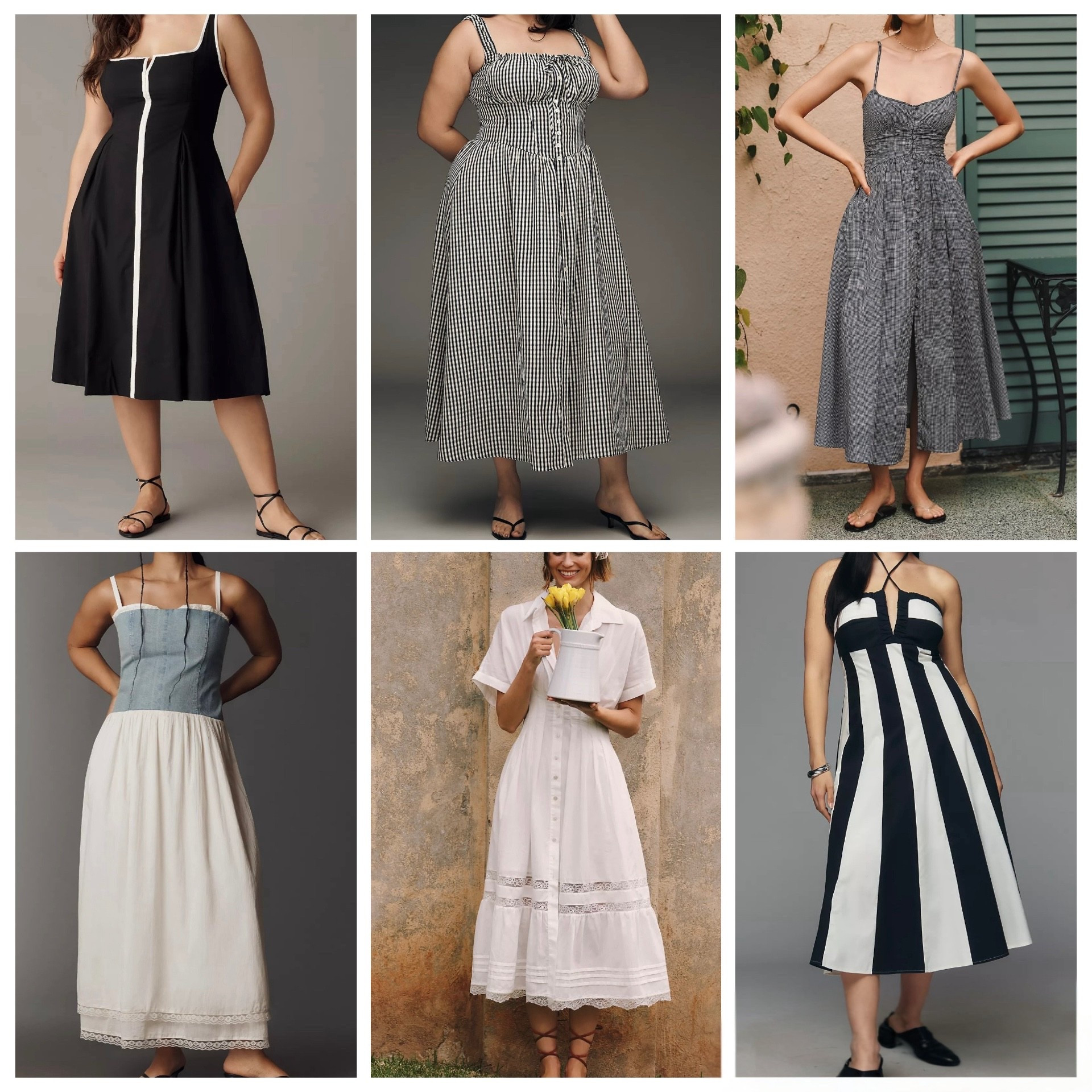 Black and white plus summer dresses 

#LTKPlusSize