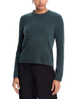 100% Cashmere Rolled Edge Sweater - Exclusive | Bloomingdale's (US)
