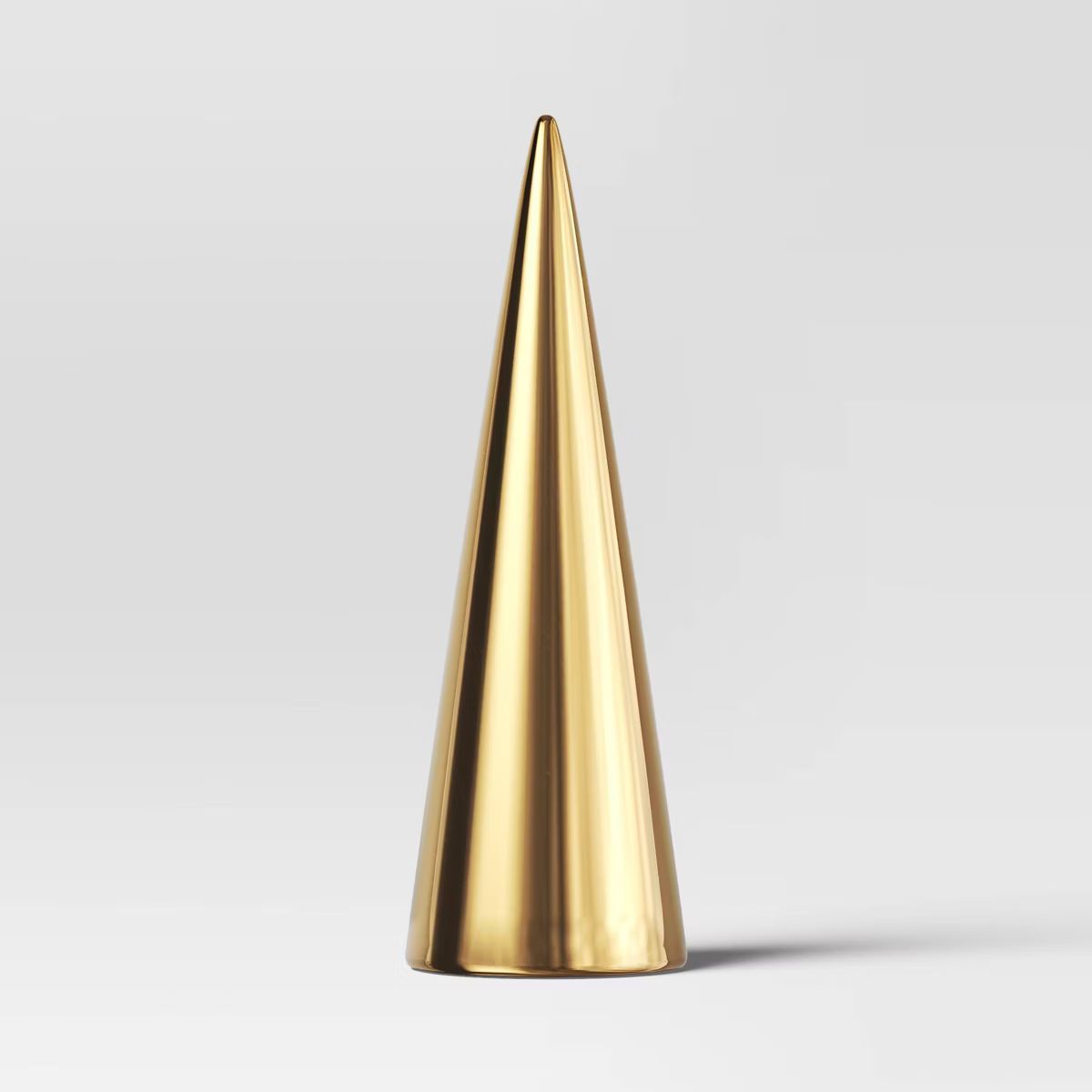 11.5" Plated Ceramic Cone Christmas Tree Figurine - Wondershop™ Gold | Target