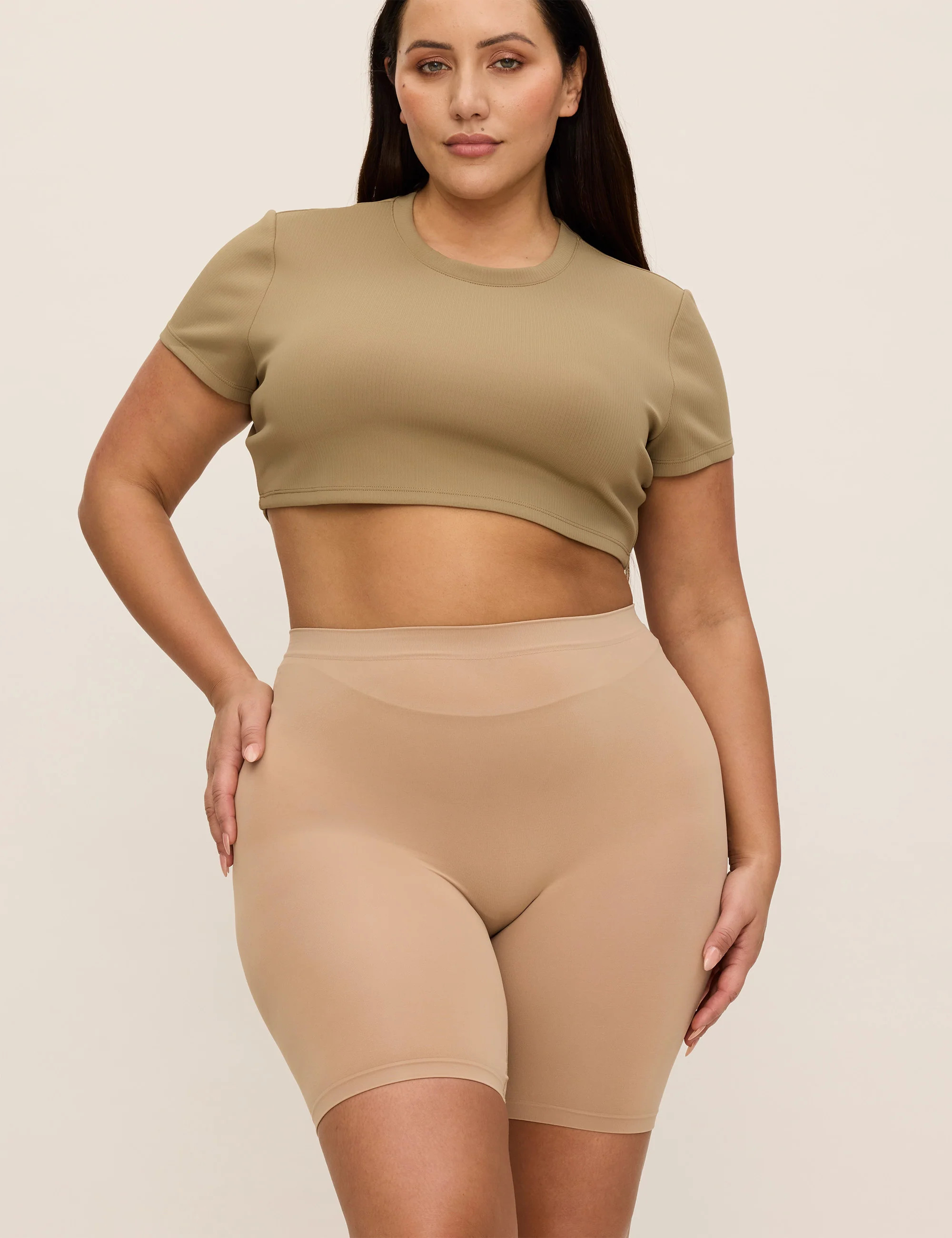Lightweight Cooling Shorts Hot Weather 7 Almond Women | Thigh Society