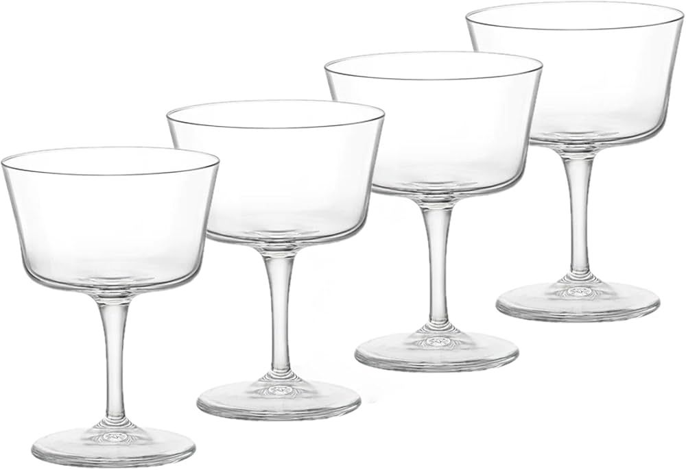 Bormioli Rocco Novecento Stemware Fizz Glass, Set of 4, 4 Count (Pack of 1), Clear | Amazon (US)