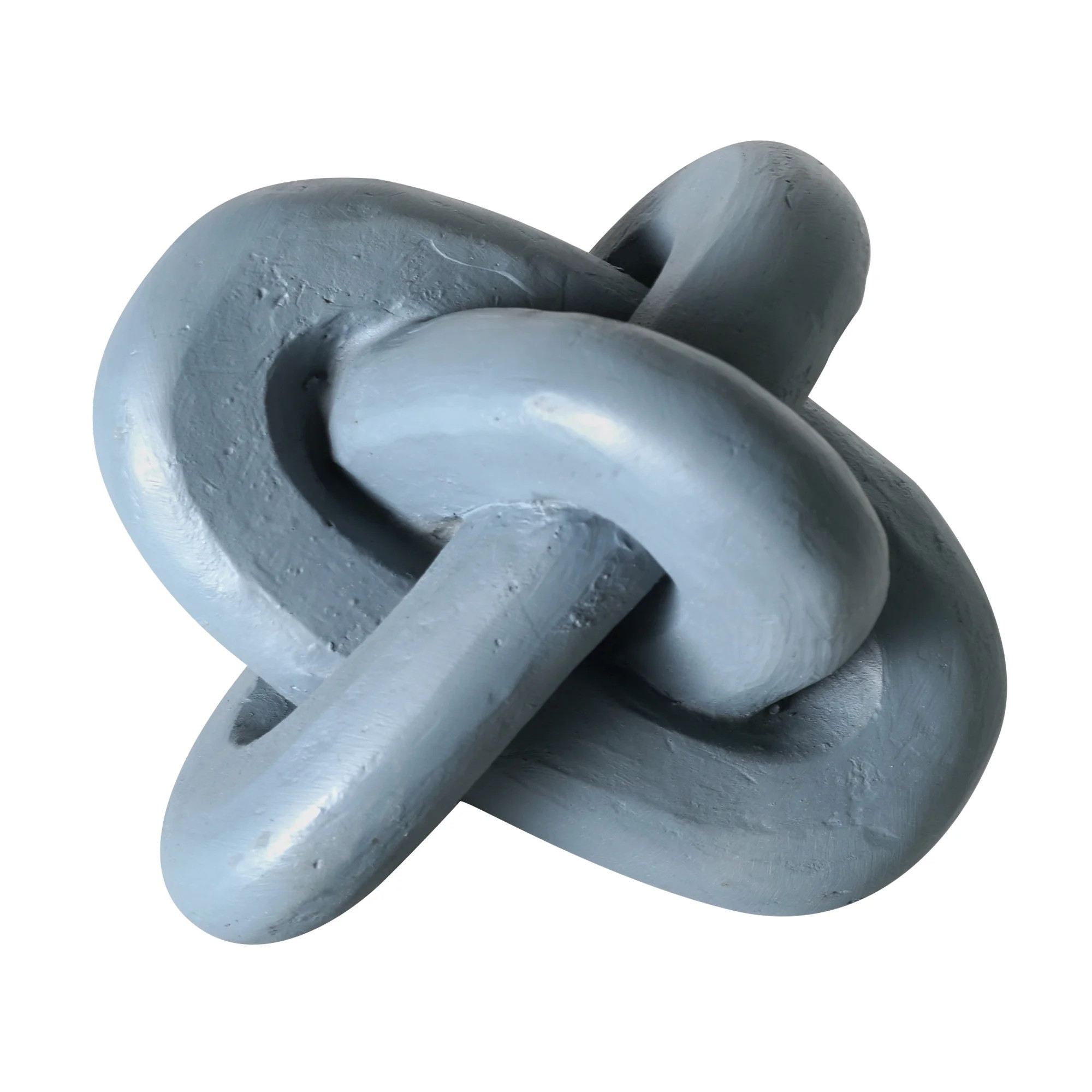 Crystal Art Gallery Contemporary Indoor Tabletop Resin Modern Blue Knot 4.3" | Walmart (US)