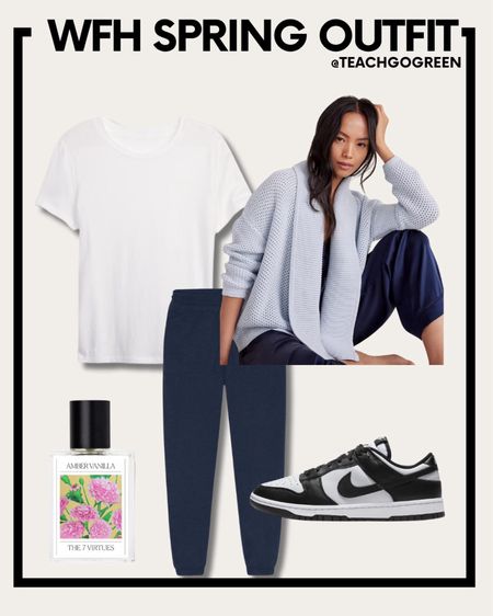 WFH Spring outfit. Casual outfit. Comfortable outfit  

#LTKstyletip #LTKmidsize #LTKworkwear