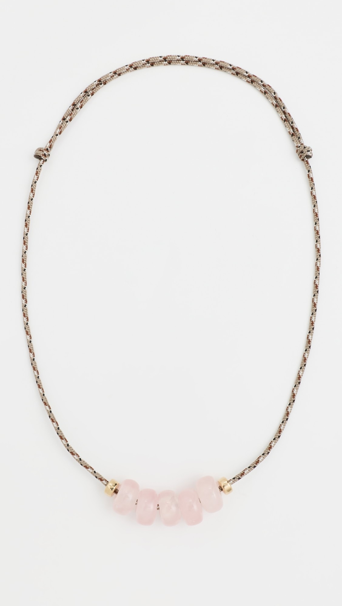 14k Rose Quartz Slider Desert Necklace | Shopbop