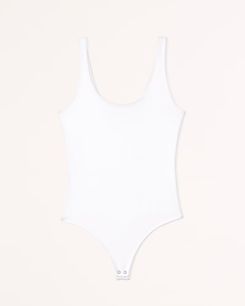 Sleek Seamless Fabric Scoopneck Bodysuit | Abercrombie & Fitch (US)