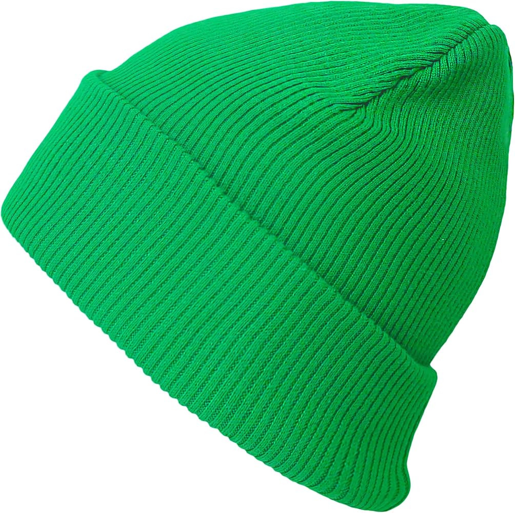 The Hat Depot - 100% Cotton Soft and Light Cuffed Skull Plain Daily Washed Beanie | Amazon (US)