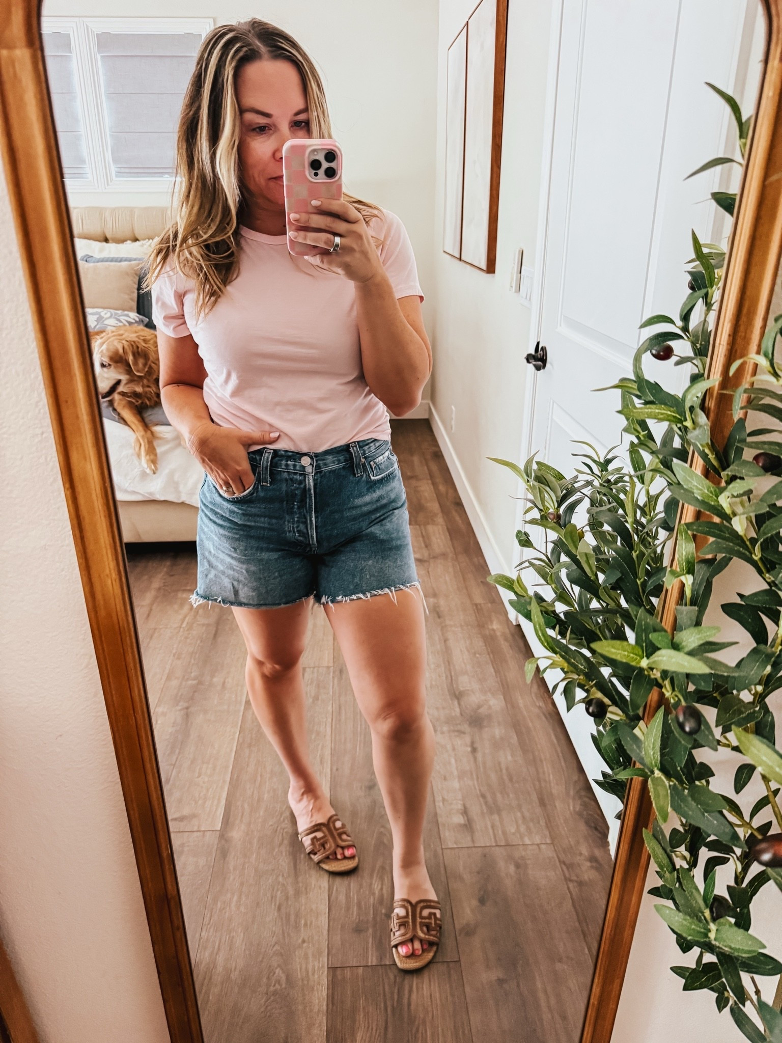 I’m loving this baby pink shade right now and this little tee is perfect for this insane heat

#LTKOver40 #LTKSeasonal