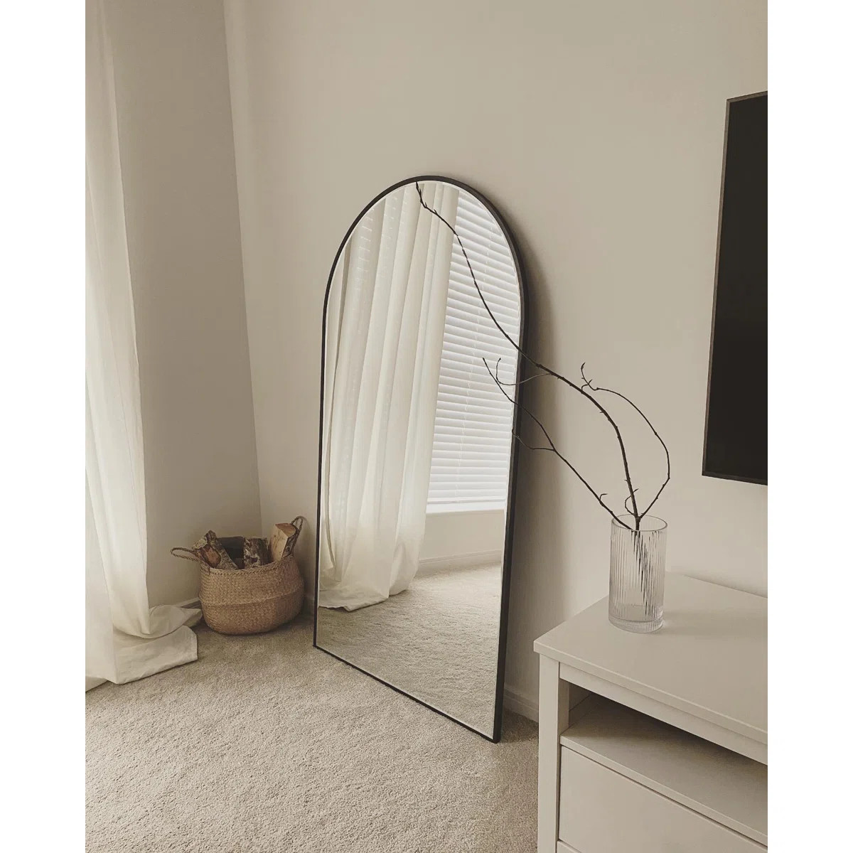 Large Arch Full Length Mirror with 3 Mounting Method | Wayfair North America