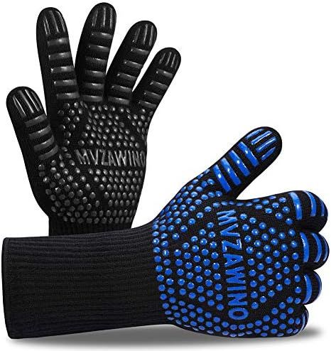 Premium BBQ Gloves, 1472°F Extreme Heat Resistant Oven Gloves, Grilling Gloves with Cut Resistan... | Amazon (US)