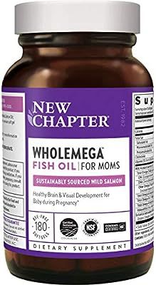 New Chapter Prenatal DHA - Wholemega for Moms Fish Oil Supplement with Omega-3 + Vitamin D3 for P... | Amazon (US)