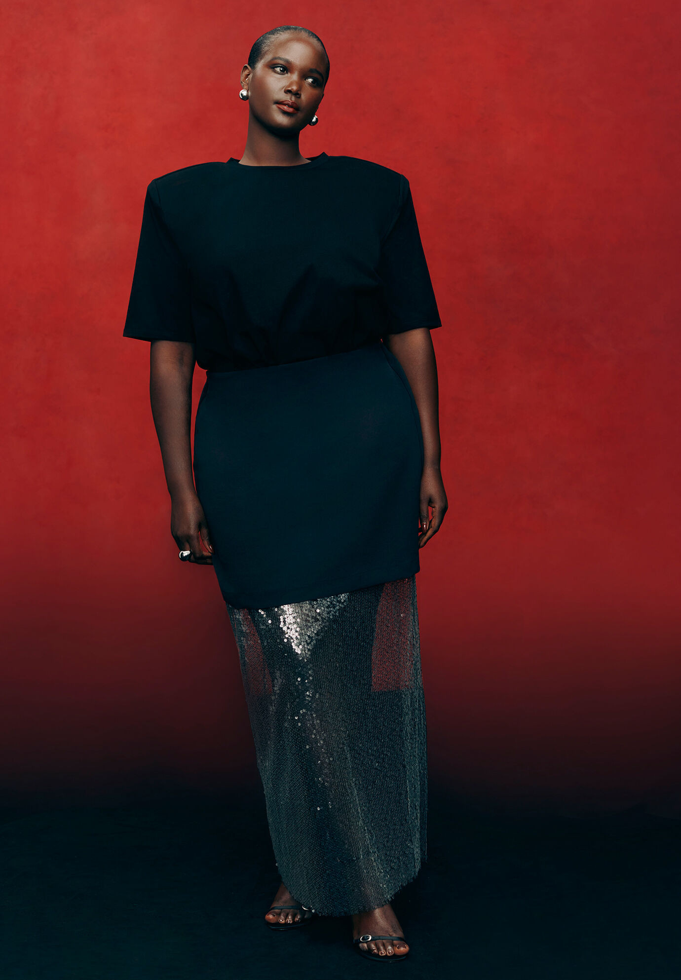 Sparkly Twofer Skirt | Eloquii