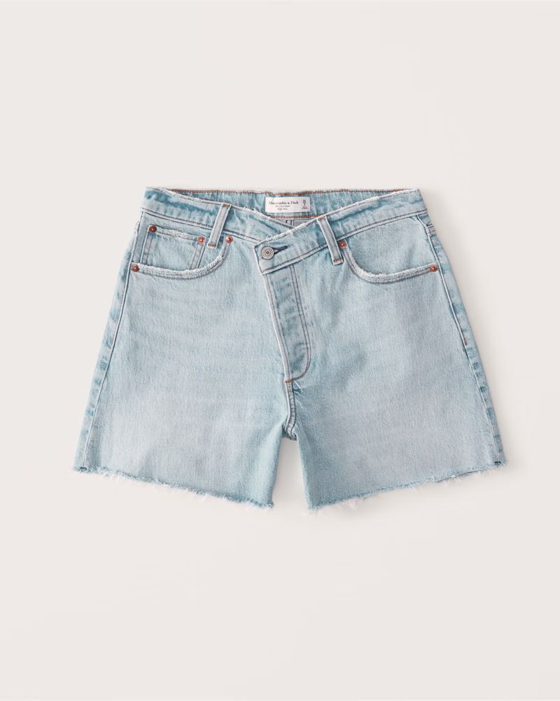 Women's High Rise Dad Shorts | Women's | Abercrombie.com | Abercrombie & Fitch (US)