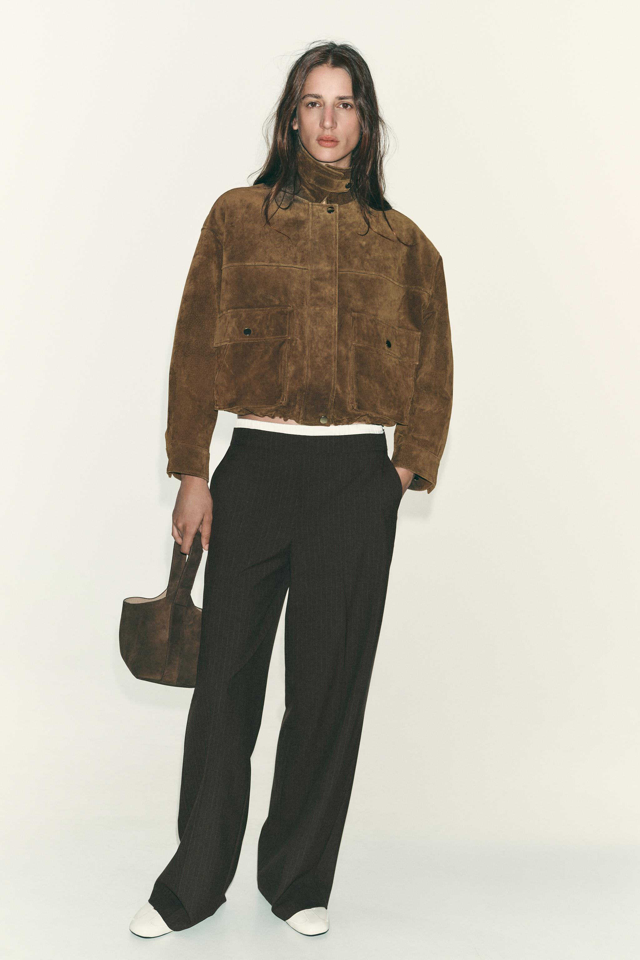 DOUBLE WAIST STRAIGHT LEG PANTS | Zara US