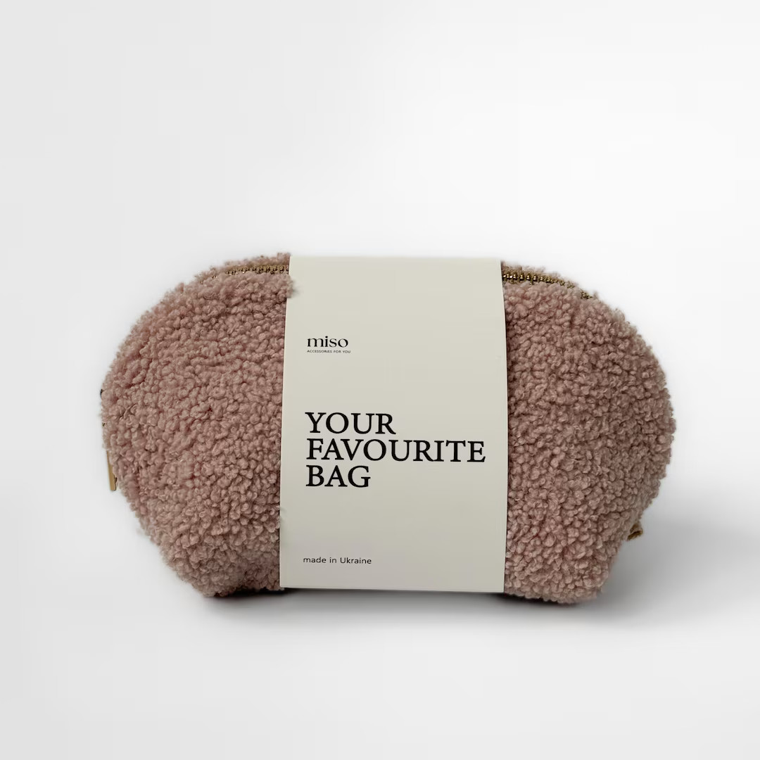 Women’s Cosmetic Bag: Fluffy Teddy Pouch for Makeup Storage, Travel, and BFF Gift Ideas - Etsy | Etsy (US)