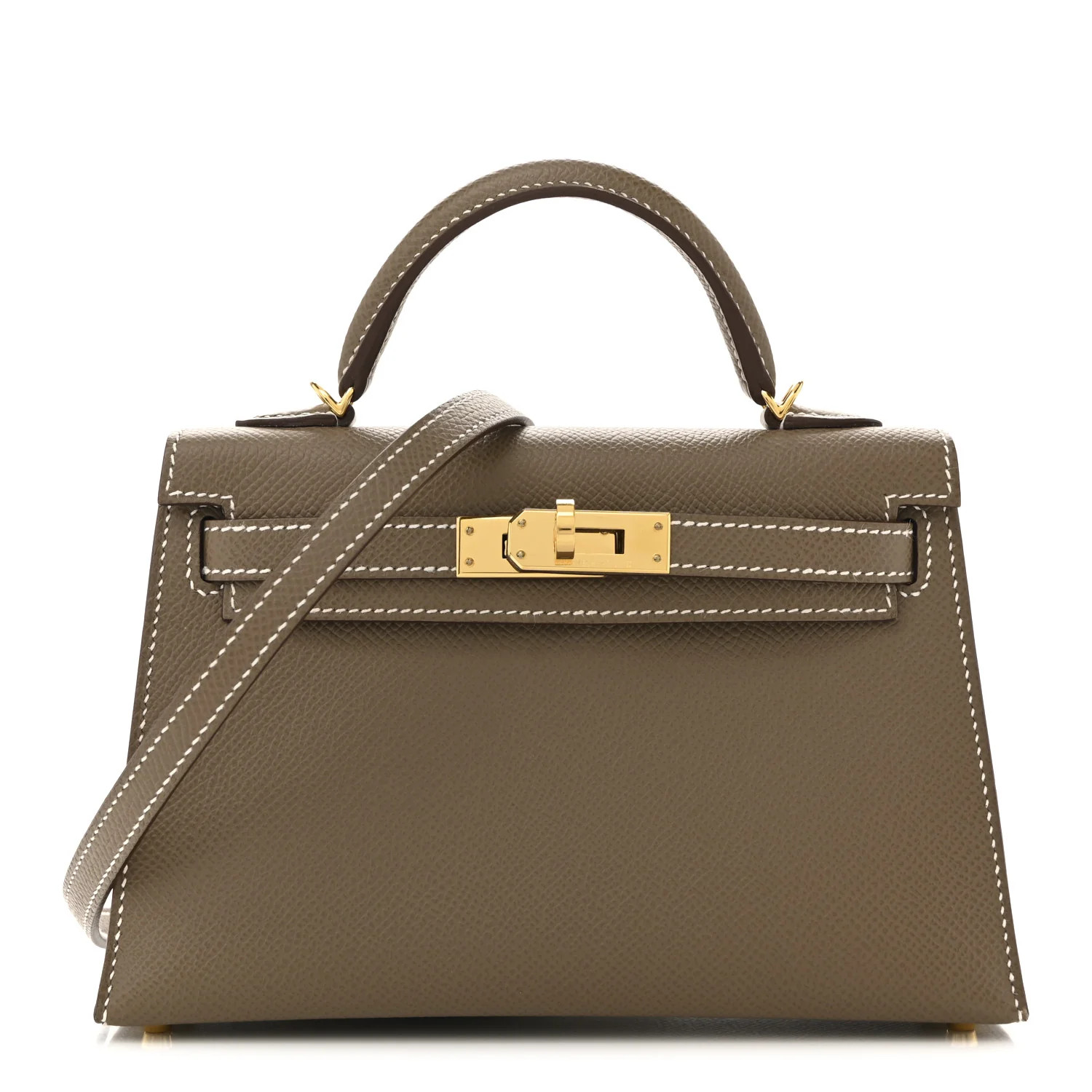 Epsom Mini Kelly Sellier 20 Etoupe | FASHIONPHILE (US)