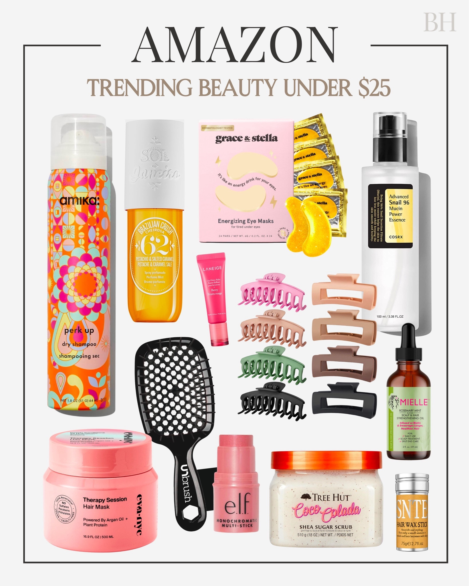 Amazon beauty hair and makeup finds under $25

Amazon hair care, Amazon makeup, Amazon beauty deals, unbrush, amika hairspray sale, sol de janeiro, Sephora finds, Ulta finds, Amazon hair claw clips, gold eye masks, elf makeup, tree hut scrubs, hair masks, hair growth, healthy hair, trending beauty care, skin care, laneige lip mask, gift guide for her, Valentine’s Day gifts, LTK sale, LTK under 25, LTK holiday

#LTKGiftGuide #LTKbeauty #LTKfindsunder50