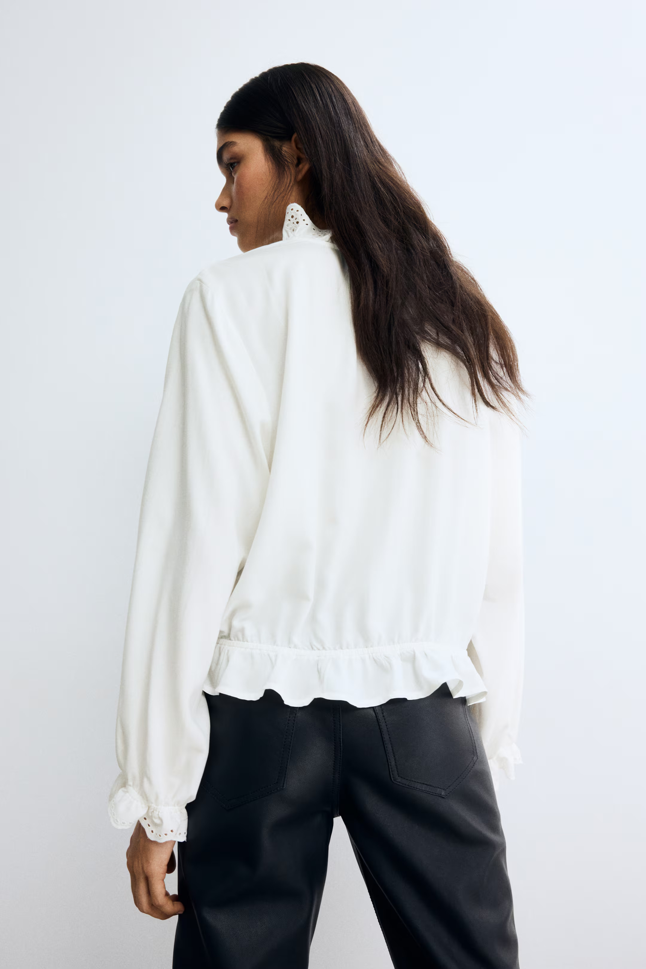 Ruffle-Trimmed Blouse | H&M (US + CA)