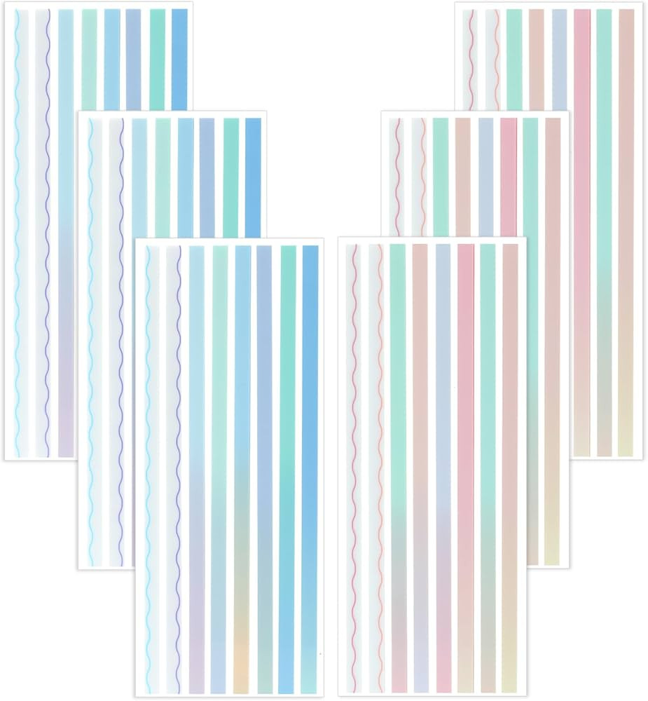 960 Pieces Transparent Highlighter Strips for Reading, Gradient Removable Highlighter Tapes Tabs ... | Amazon (US)