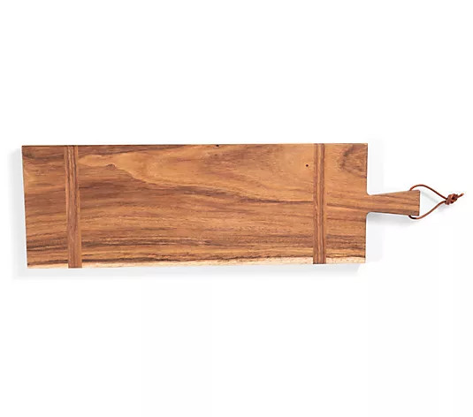 Toscana Madera Rectangular Long Charcuterie Board - QVC.com | QVC