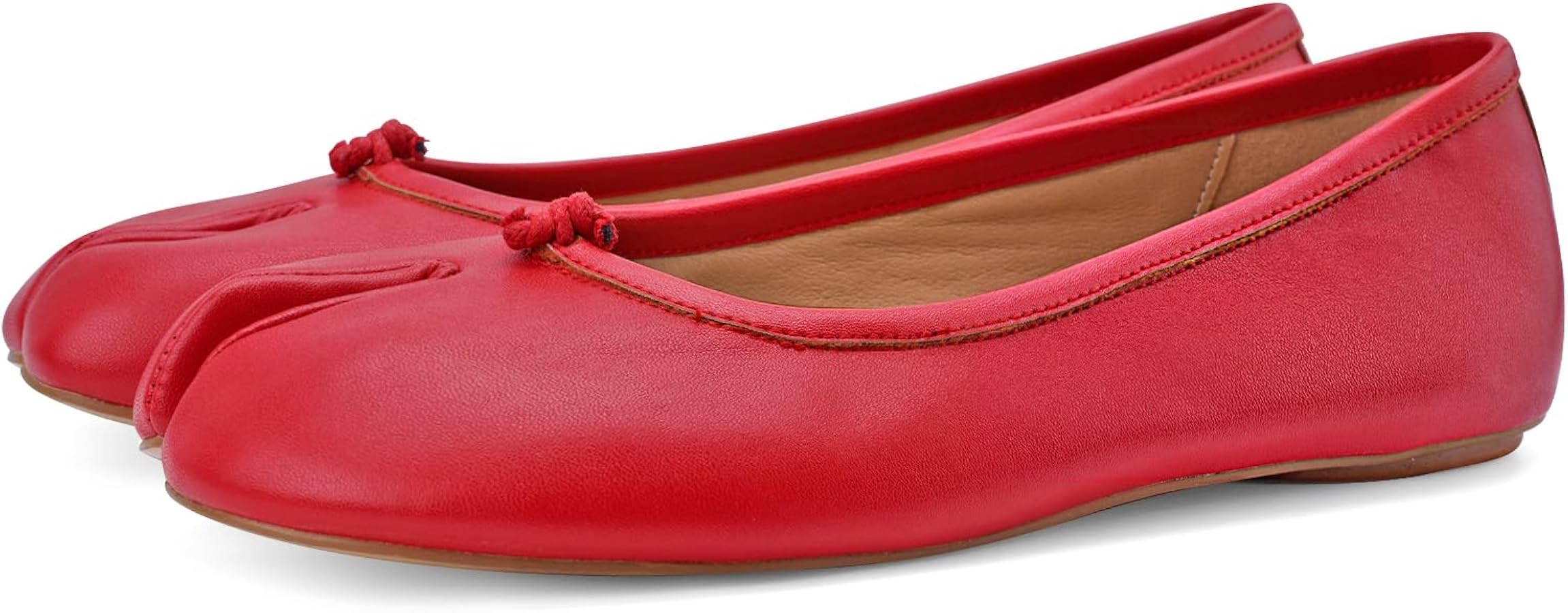 Tabi Ballet Flats Shoes for Women Rounde Toe Wide Width Split Toe Low Heel Comfortable Flats Shoe... | Amazon (US)