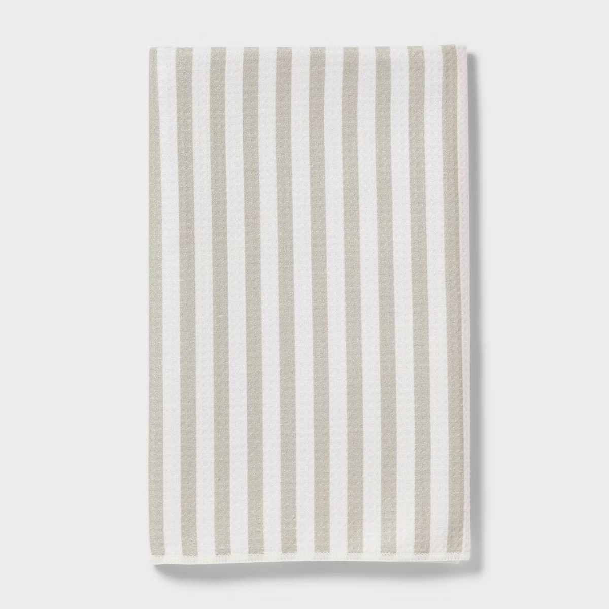 Quick Dry Striped Waffle Towel Tan - Room Essentials™ | Target