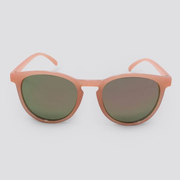 Women's Round Plastic Silhouette Sunglasses - Wild Fable™ Pink | Target