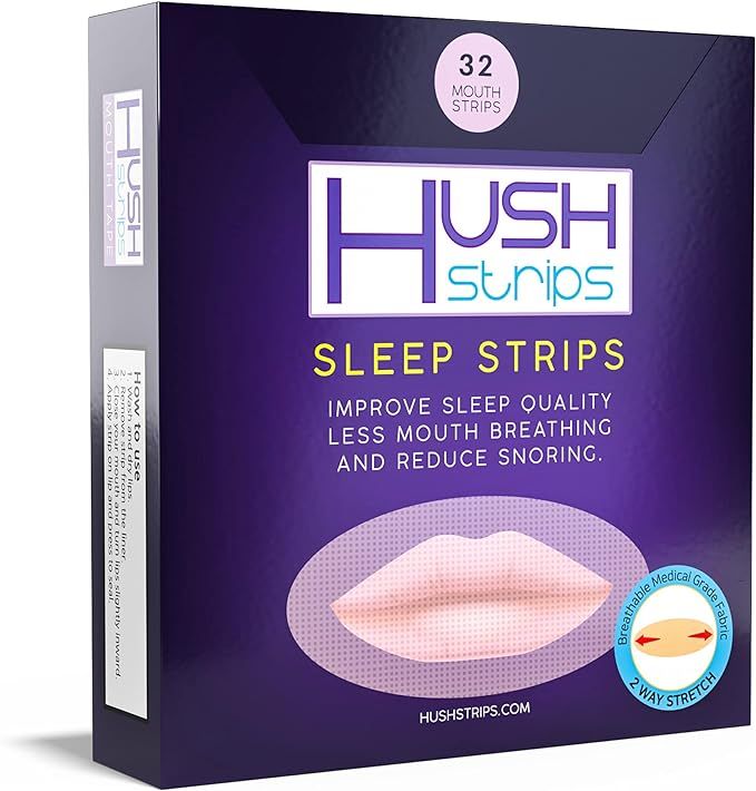 HUSH STRIPS 32 strips-"Made in Korea"Original and Snore Reducing Strips - Improve Sleep Quality w... | Amazon (US)