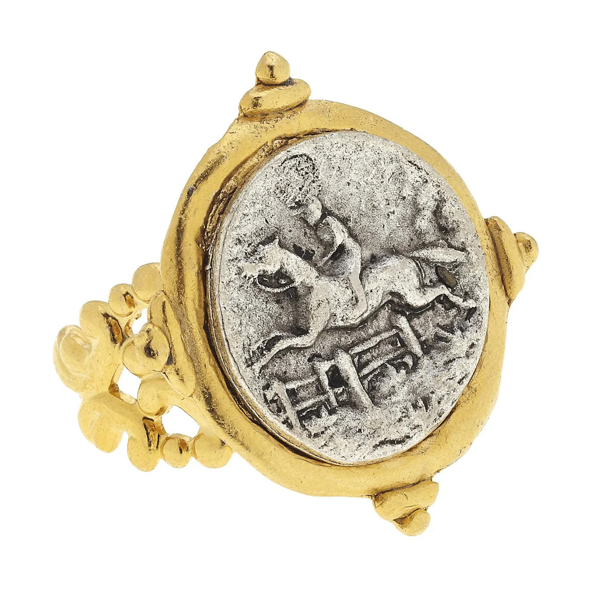 Mixed Metal Equestrian Ring | Susan Shaw