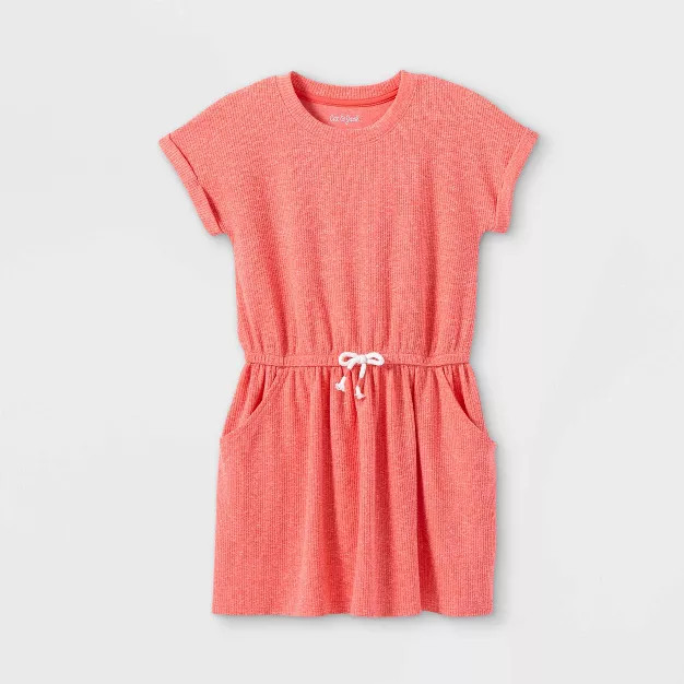 Girls' Slub Short Sleeve Knit Dress - Cat & Jack™ | Target